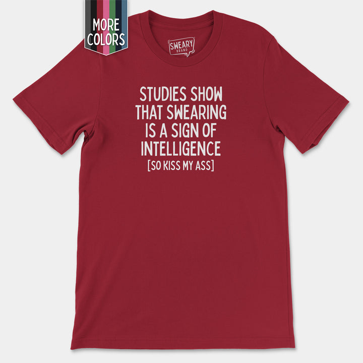 a red t - shirt with a quote on it