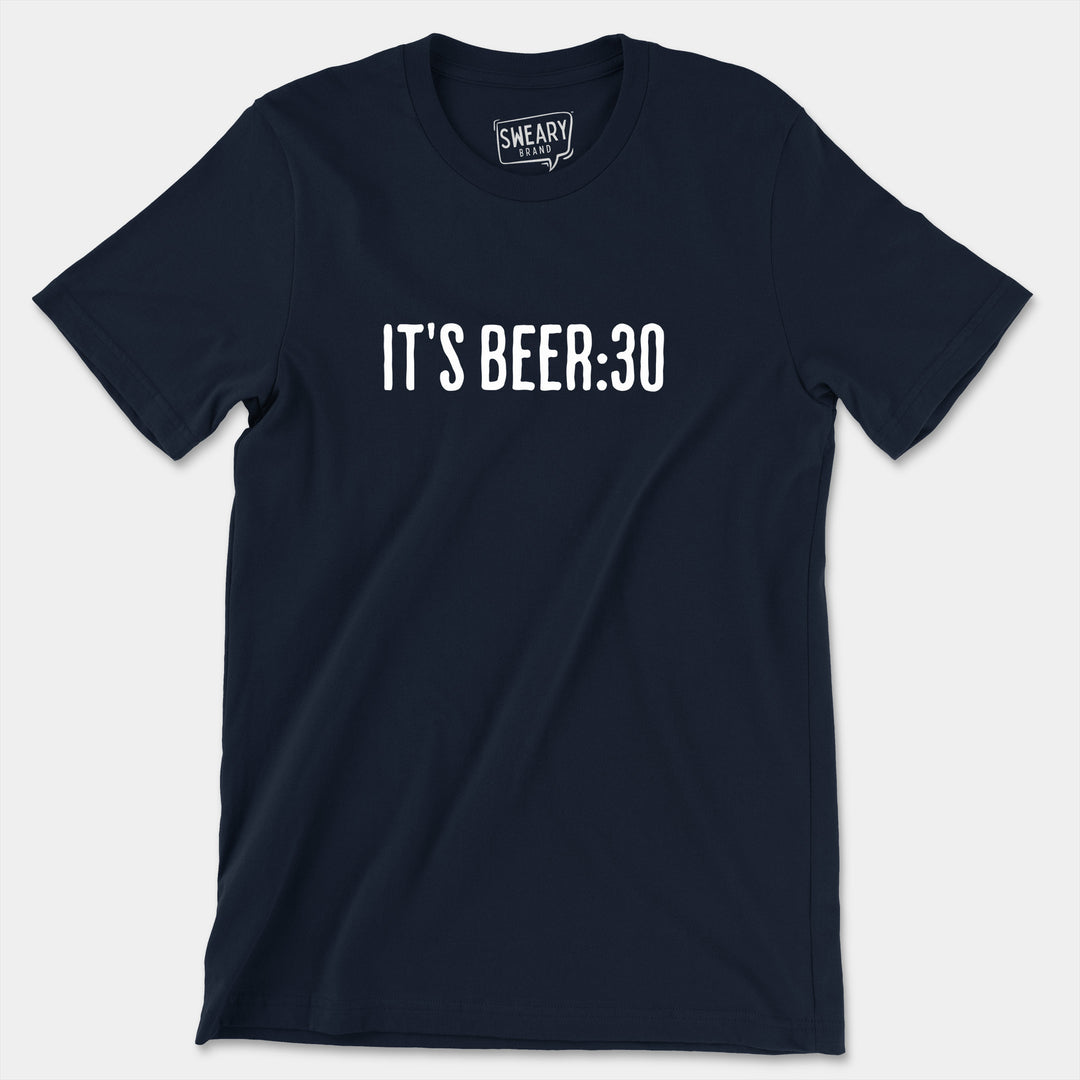 a t - shirt that says it's beer 30