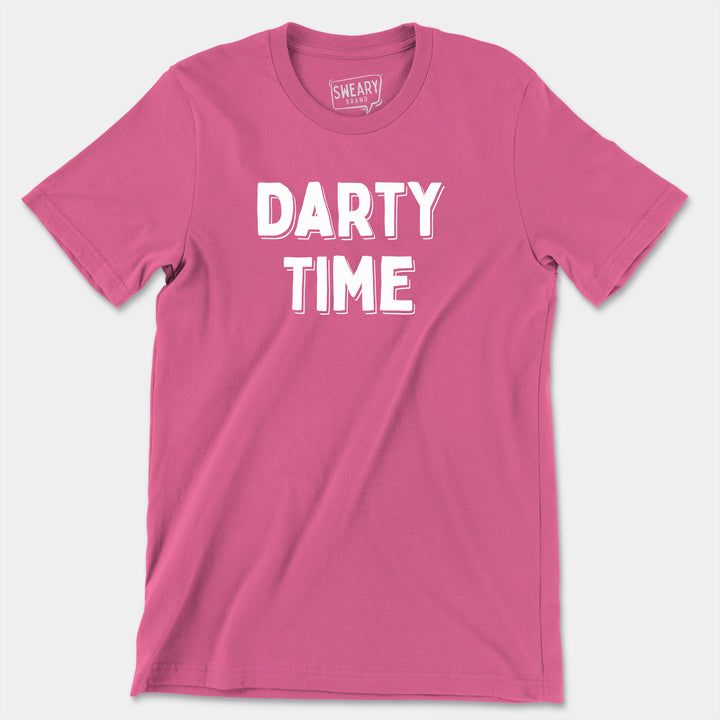 a pink t - shirt with the words party time printed on it